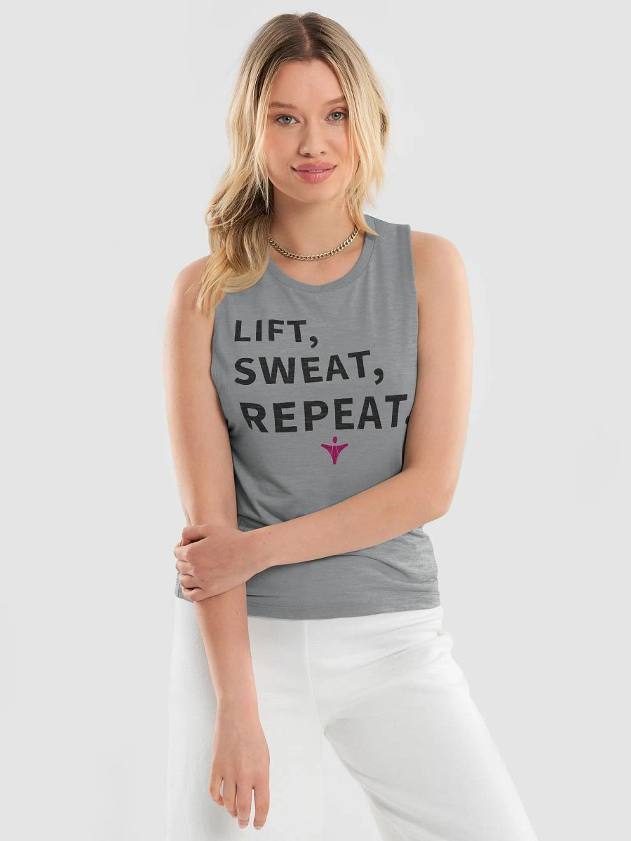 LIFT SWEAT REPEAT | Muscle Tank (Dark Text) product image (7)