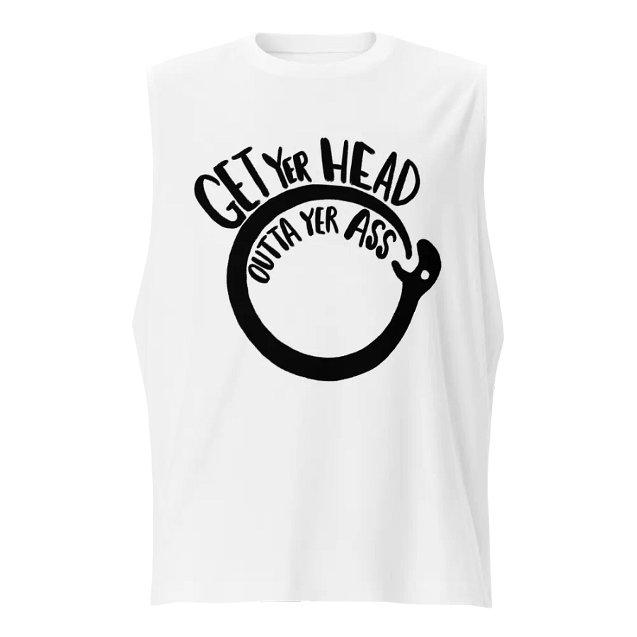 Ouroboros Muscle Tank - WHITE product image (1)