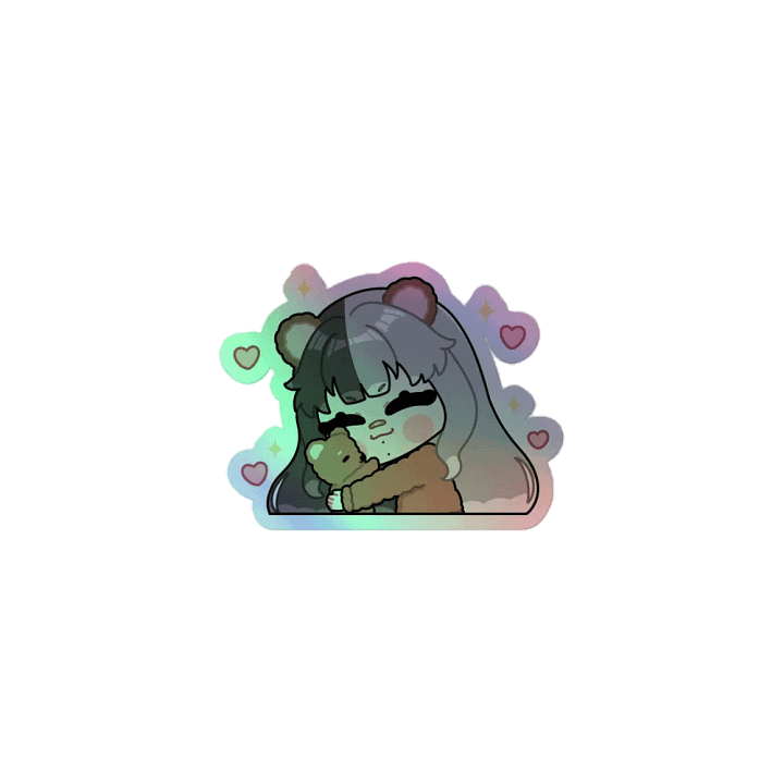 Bear Hug Holographic Sticker product image (1)