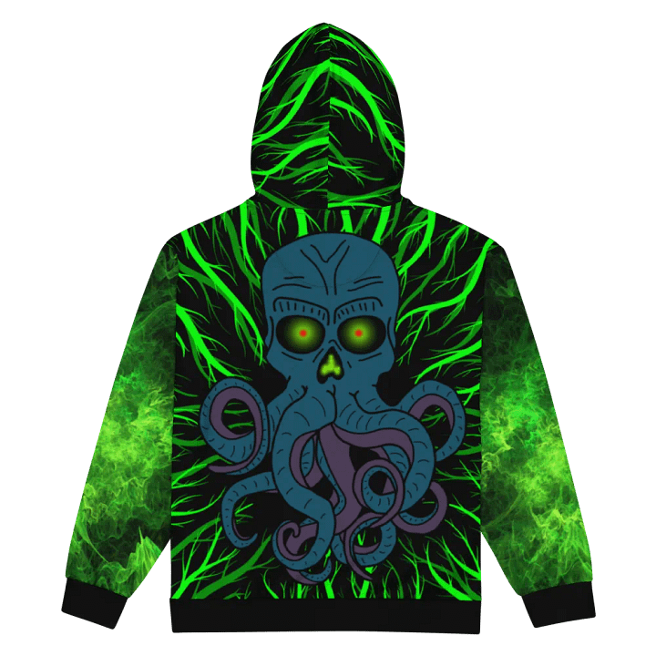 Cthulhu zip up hoodie product image (2)