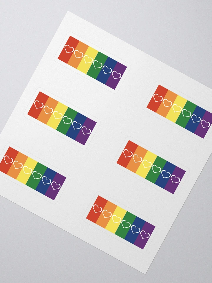 Mini Rainbow Pride with Heart Stickers product image (2)