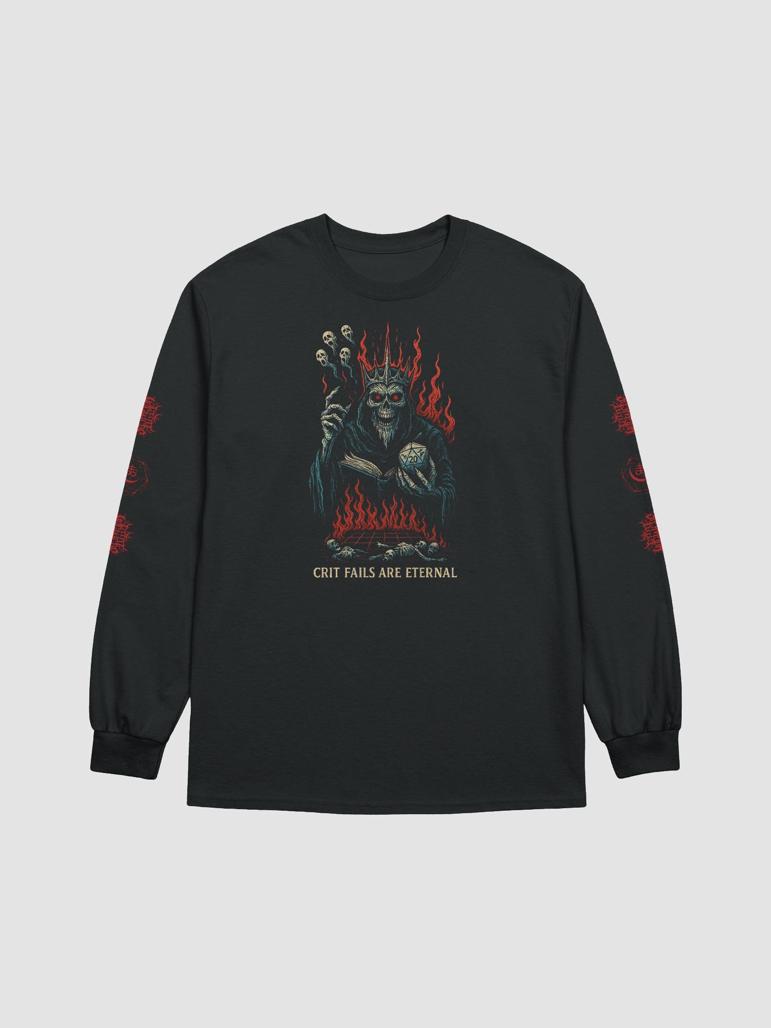 "Crit Fails Are Eternal" Long Sleeve product image (1)