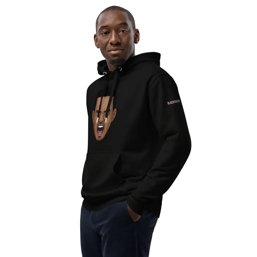 Black Macho YouTube Hoodie product image (10)