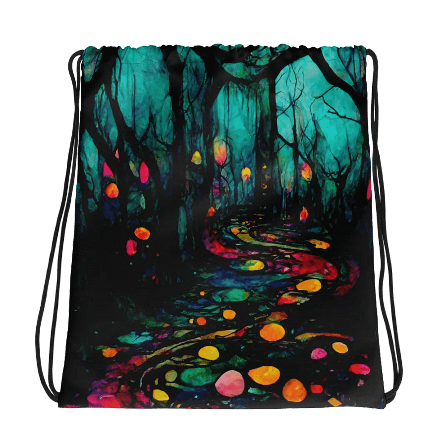 Enchanted Forest All-Over Drawstring Bag product image (1)