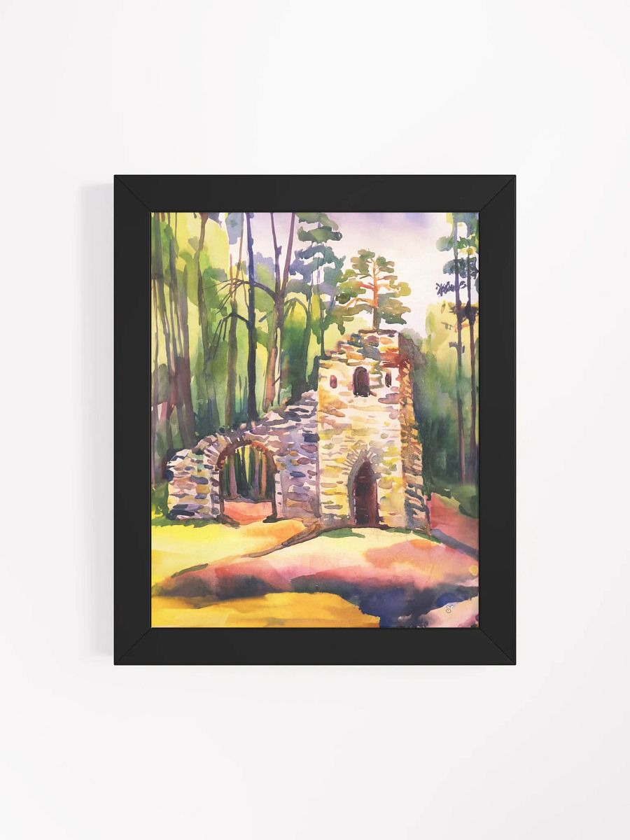 Enchanted Ruins Forest Watercolor Poster - Medieval Building product image (20)