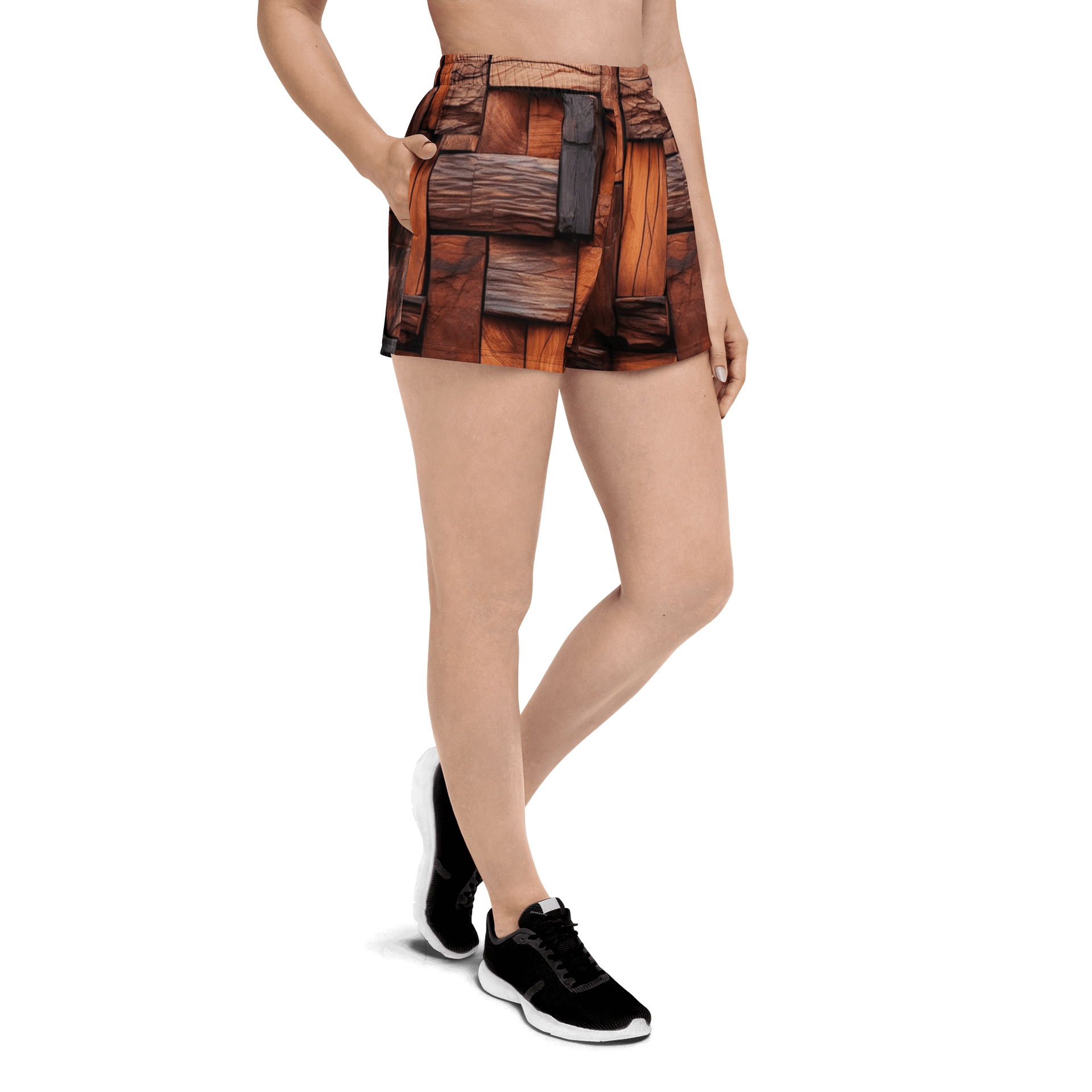Wooden Mosaic Athletic Shorts product image (3)