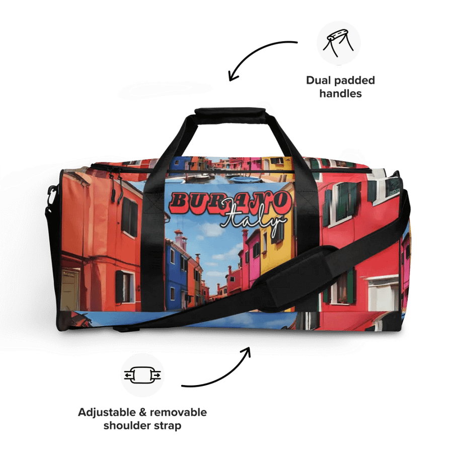 Murano Italy All Over Print Duffel Bag product image (4)