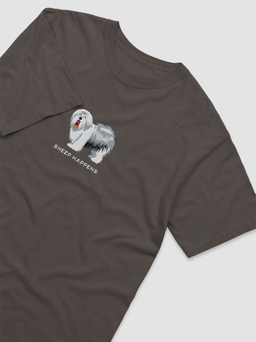 Sheep Happens T-Shirt(Embroidered) of an Old English Sheepdog product image (14)