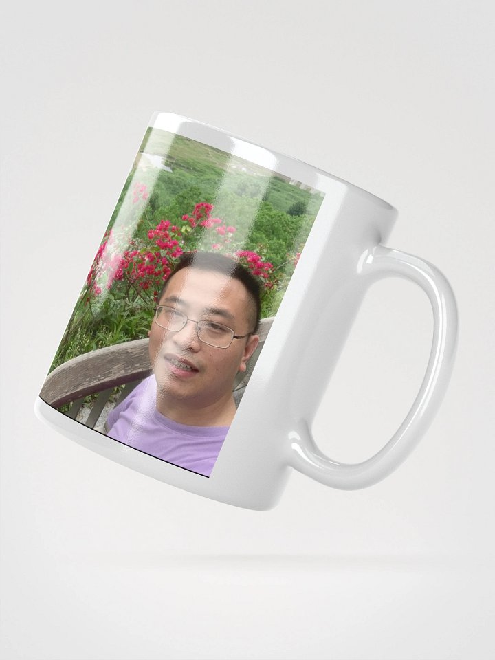 White Glossy Mug: at park product image (5)