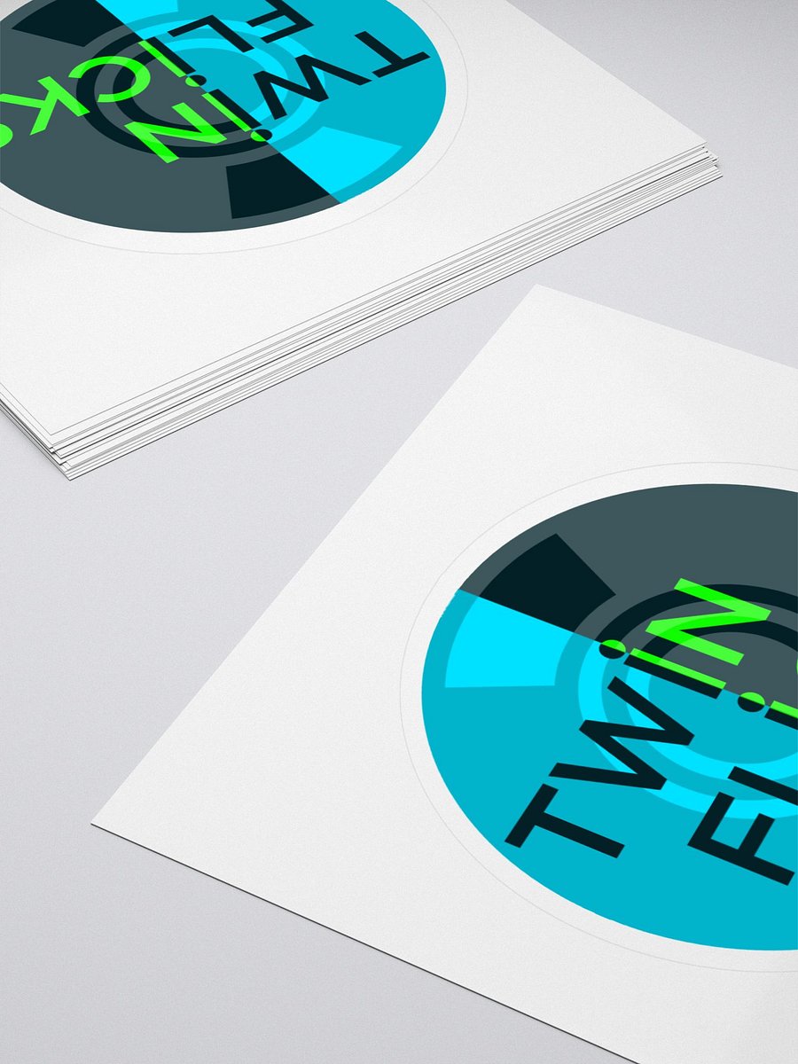 Twin Flicks Logo Kiss-Cut Stickers product image (4)