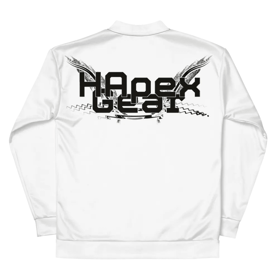 Black HApex Gear Black Logo - White - Bomber Jacket product image (6)