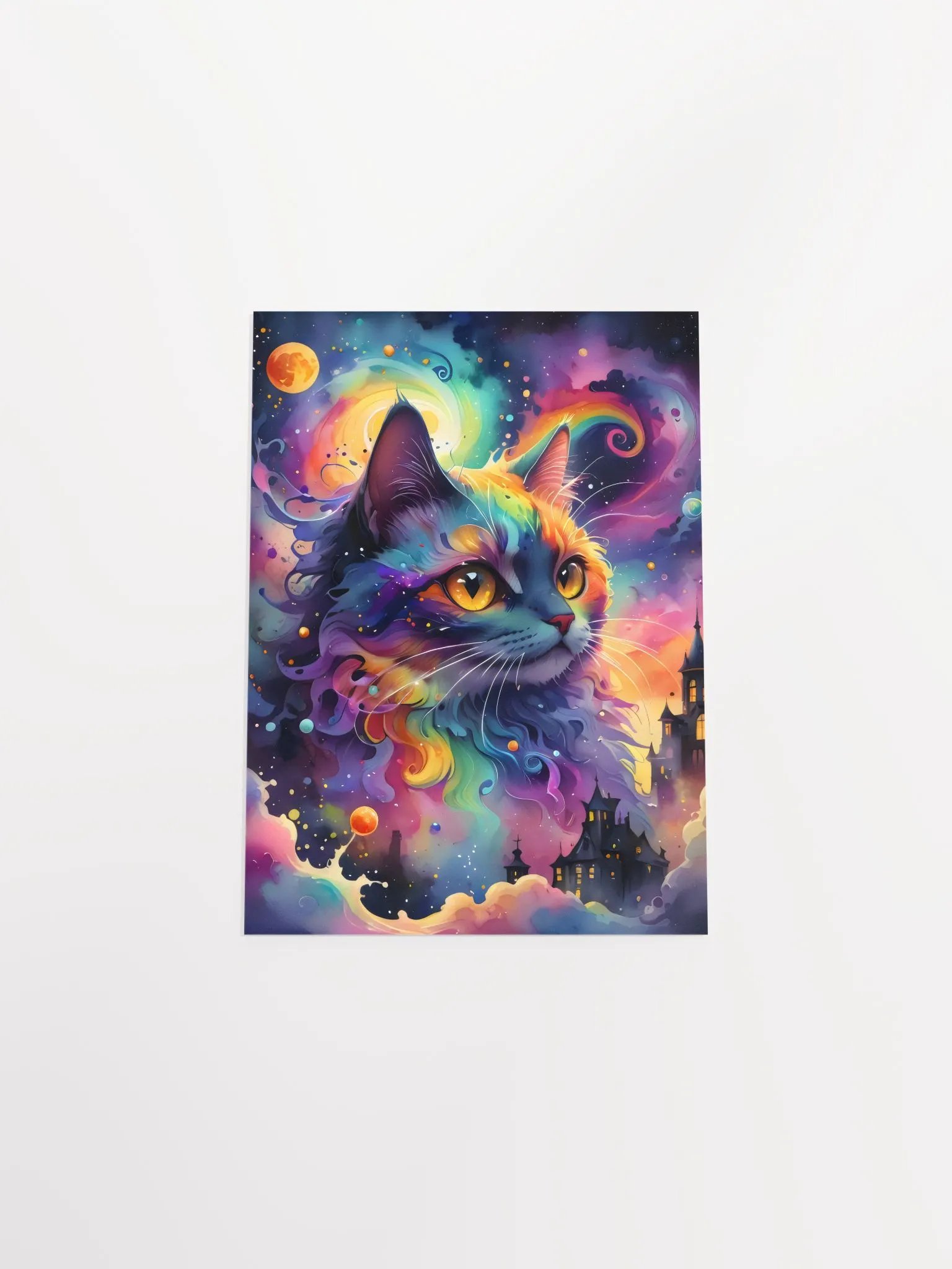 Cosmic Colorful Kitty Poster product image (12)