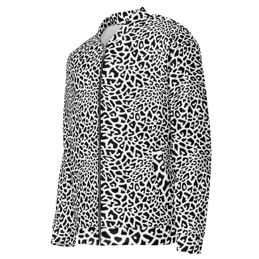 Silver Leopard Bomber Jacket product image (3)
