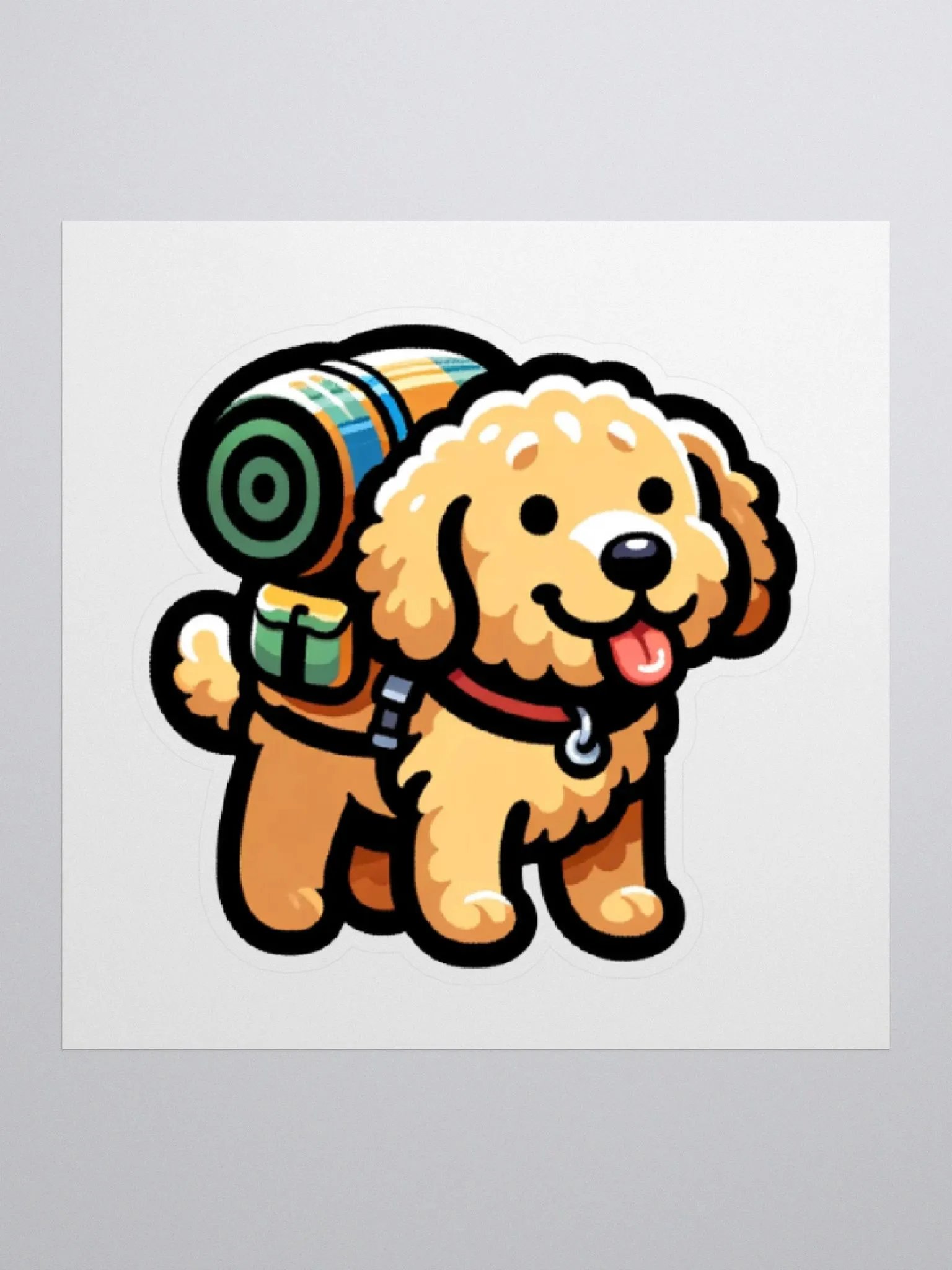 Leo the Hiking Dog Sticker product image (1)