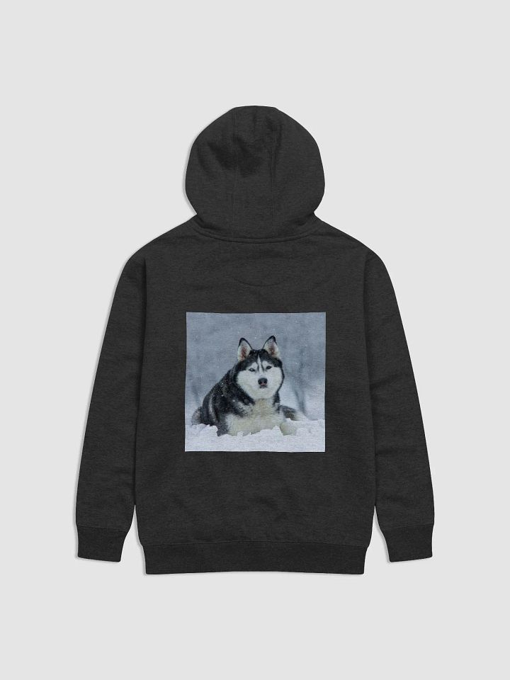 Majestic Siberian Husky with two different colored eyes in the snow. product image (2)