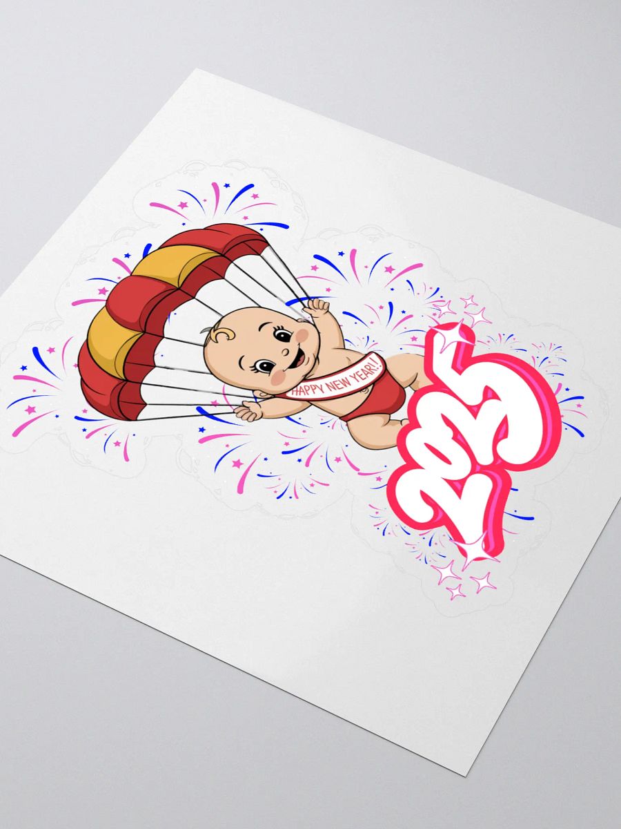Gliding In 2025 In Style - Baby New Year Sticker product image (3)