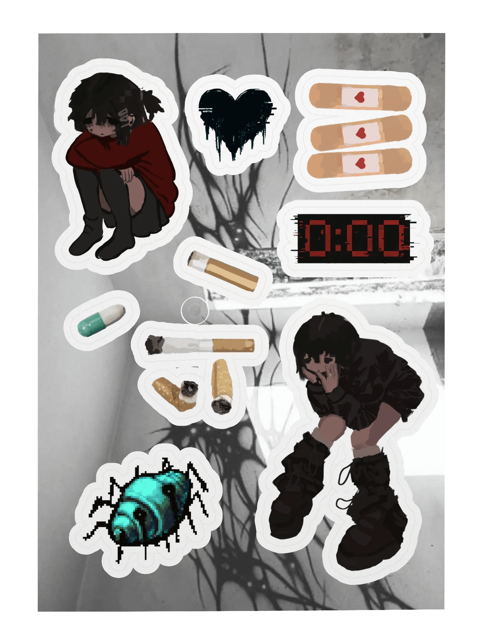 Eldritch Croissant Sticker Sheet product image (3)