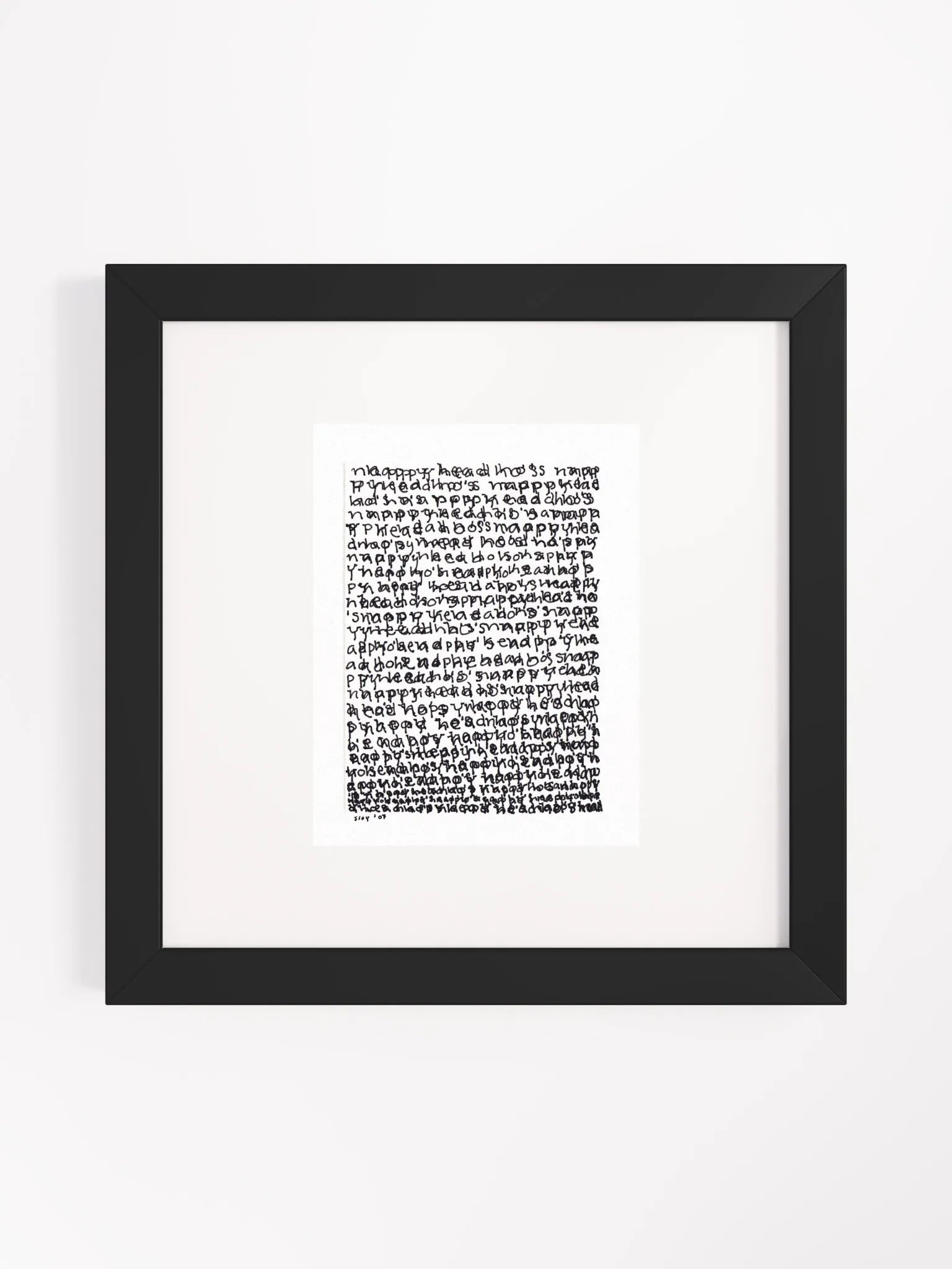nappyhead ho's Panel Card Print Framed product image (1)