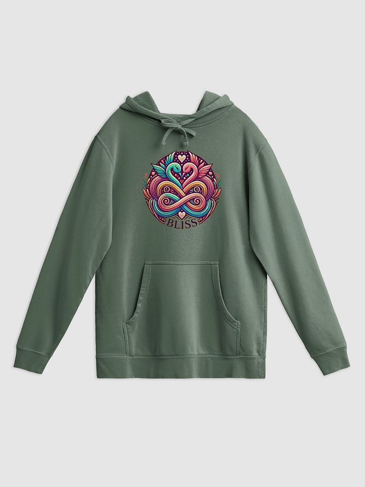 Blissful Swan Heart Pigment-Dyed Hoodie product image (37)