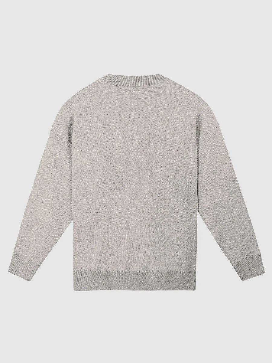 admittedly difficult (taupe and black) knitwear relaxed crewneck product image (6)