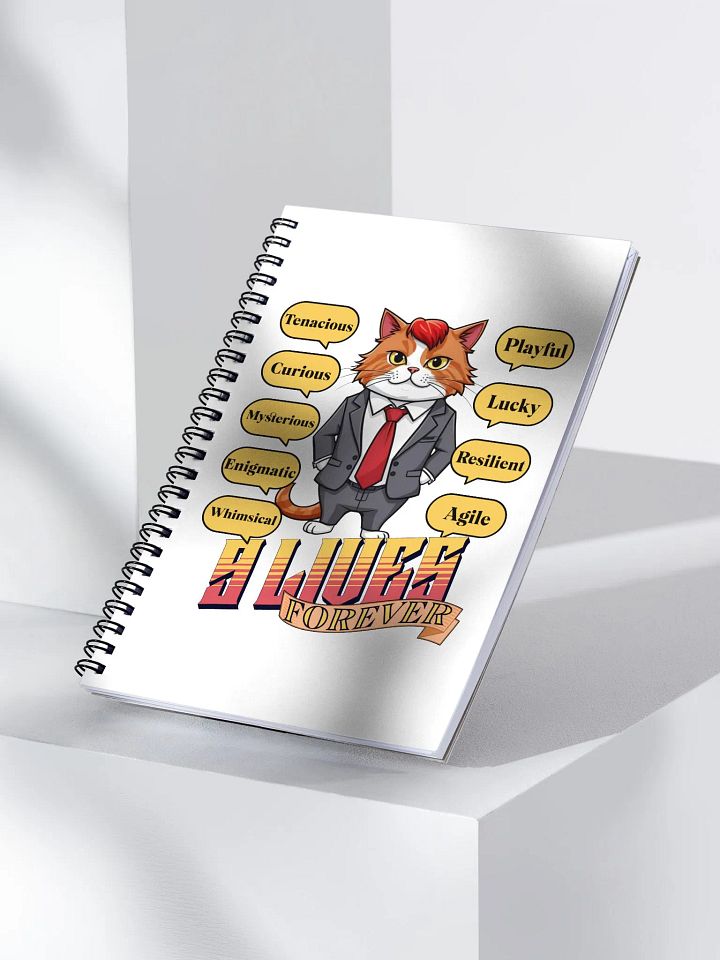 9 Lives Forever Notebook: The Feline Manifesto product image (2)