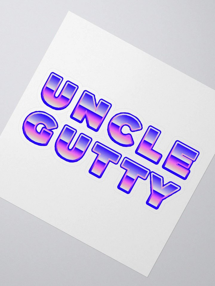 Uncle Gutty Kiss Cut Sticker product image (2)