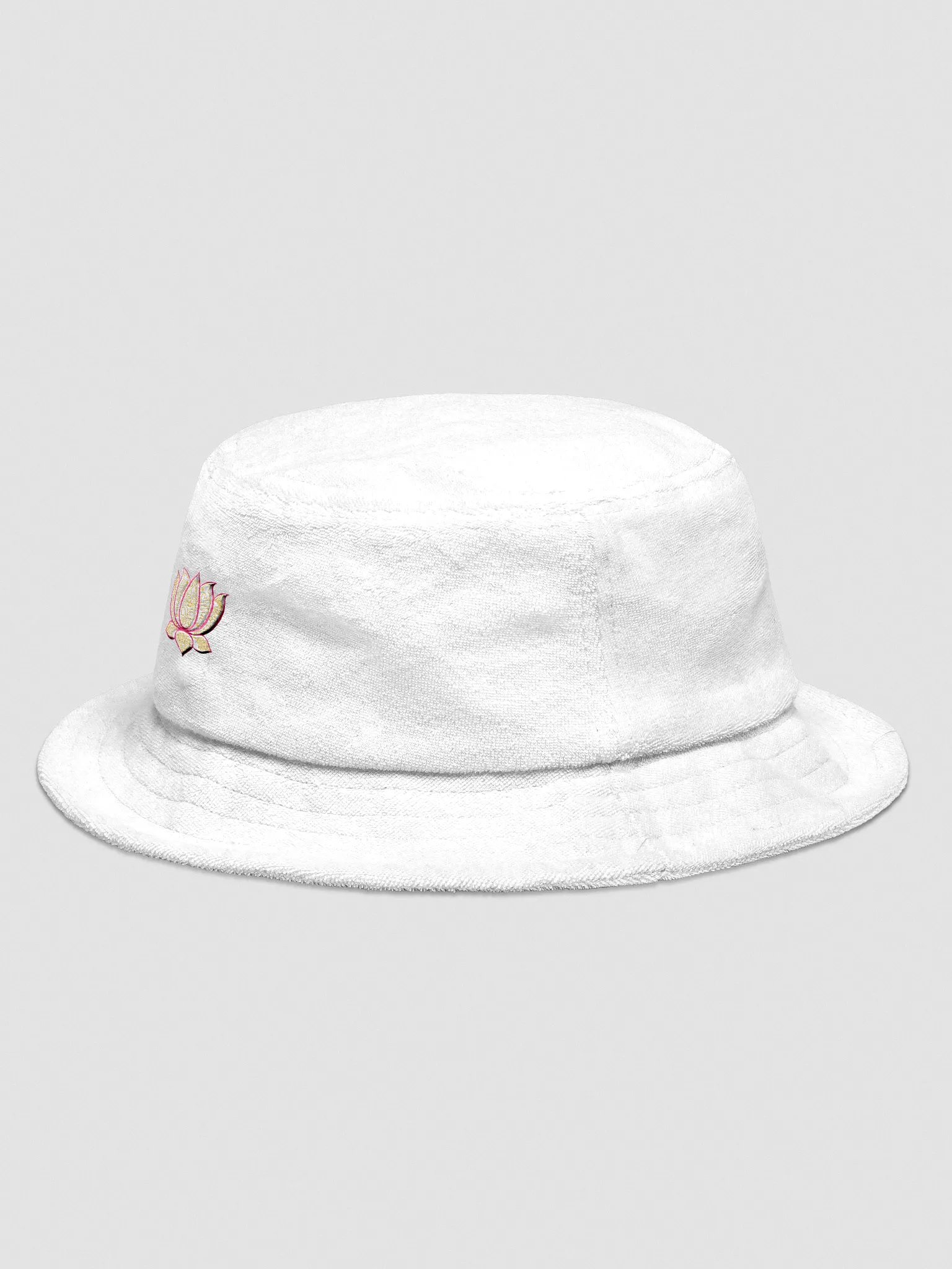 Golden Lotus Terry Cloth Bucket Hat product image (2)