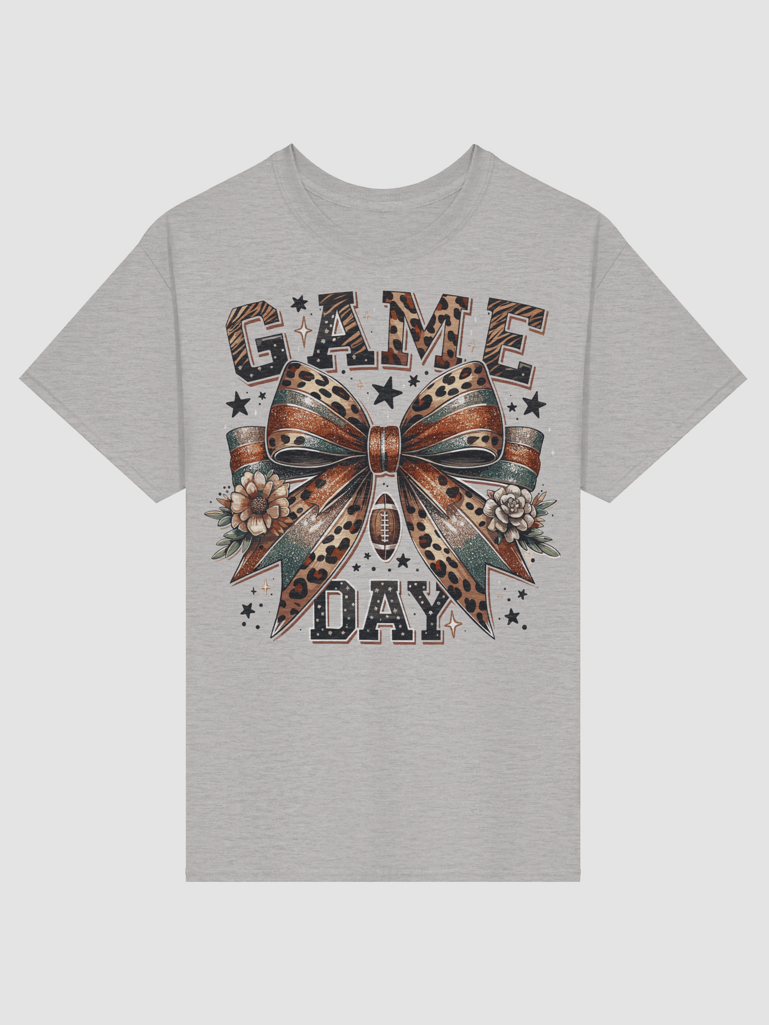 Leopard Bow Game Day T-Shirt product image (4)