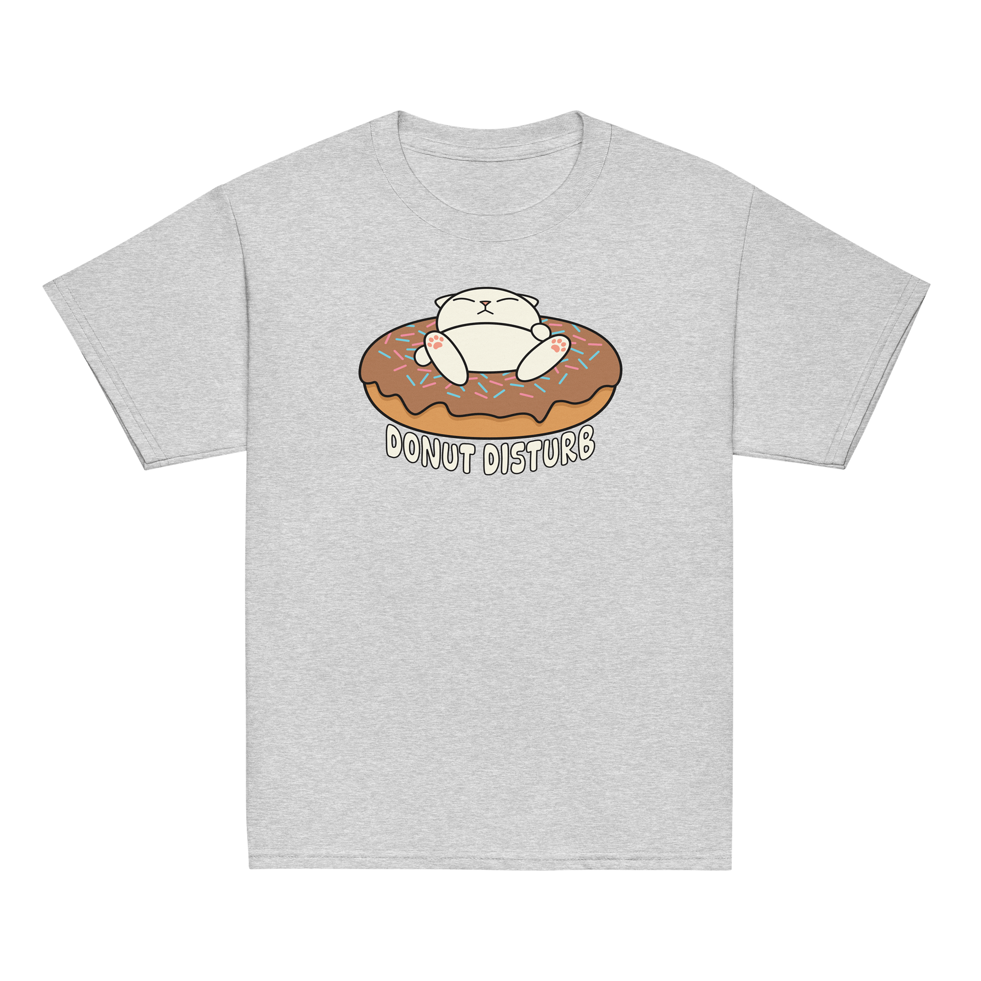 Donut Disturb Cat - Unisex Youth Heavyweight T-shirt product image (32)