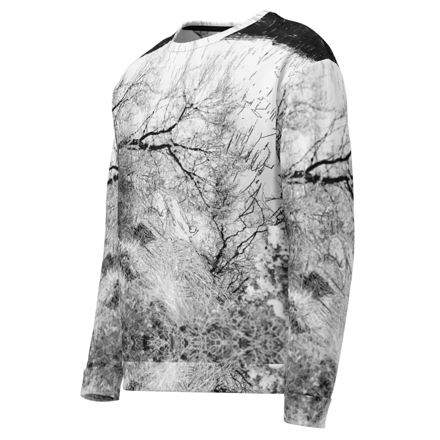 Monochrome Winter Lochan Reflections Unisex All Over Print Sweatshirt product image (5)