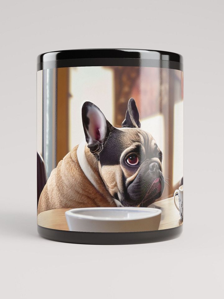 French Bulldog Fun: Black Glossy Mug for Dog Lovers product image (1)