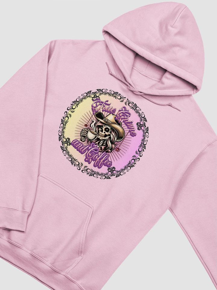 True Crime Skeleton & Coffee Hoodie product image (2)