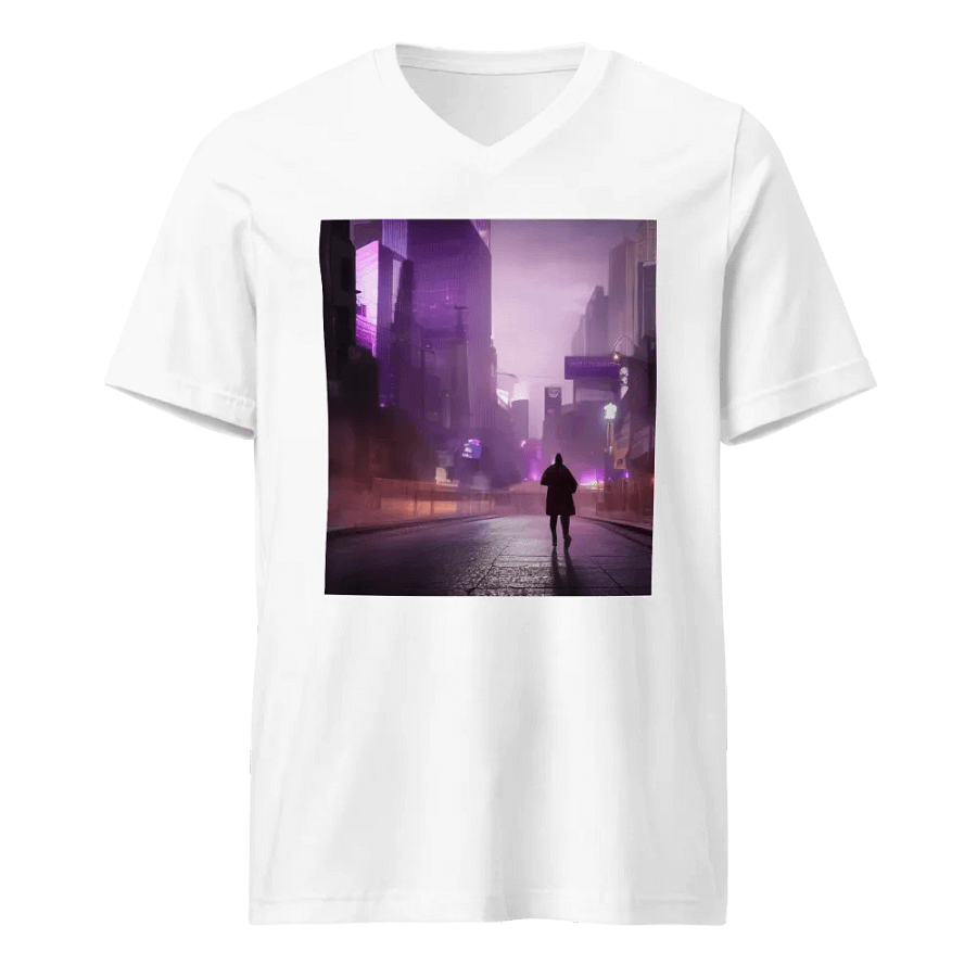 Neon Solitude V-Neck Tee product image (1)