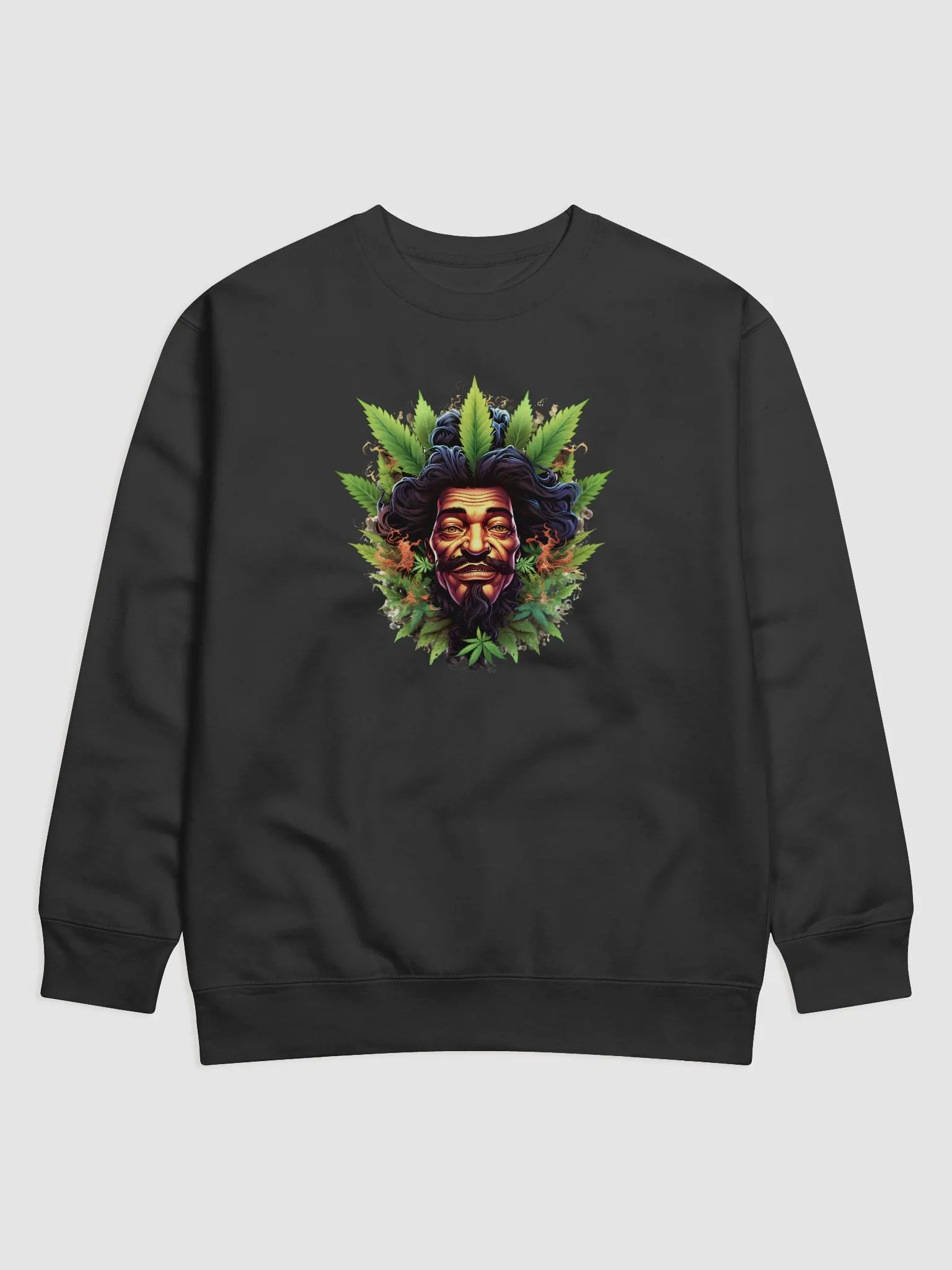 Rastaman 420 Happy Stoner Long Sleeve Sweater – Cozy Cannabis Culture Pullover product image (1)