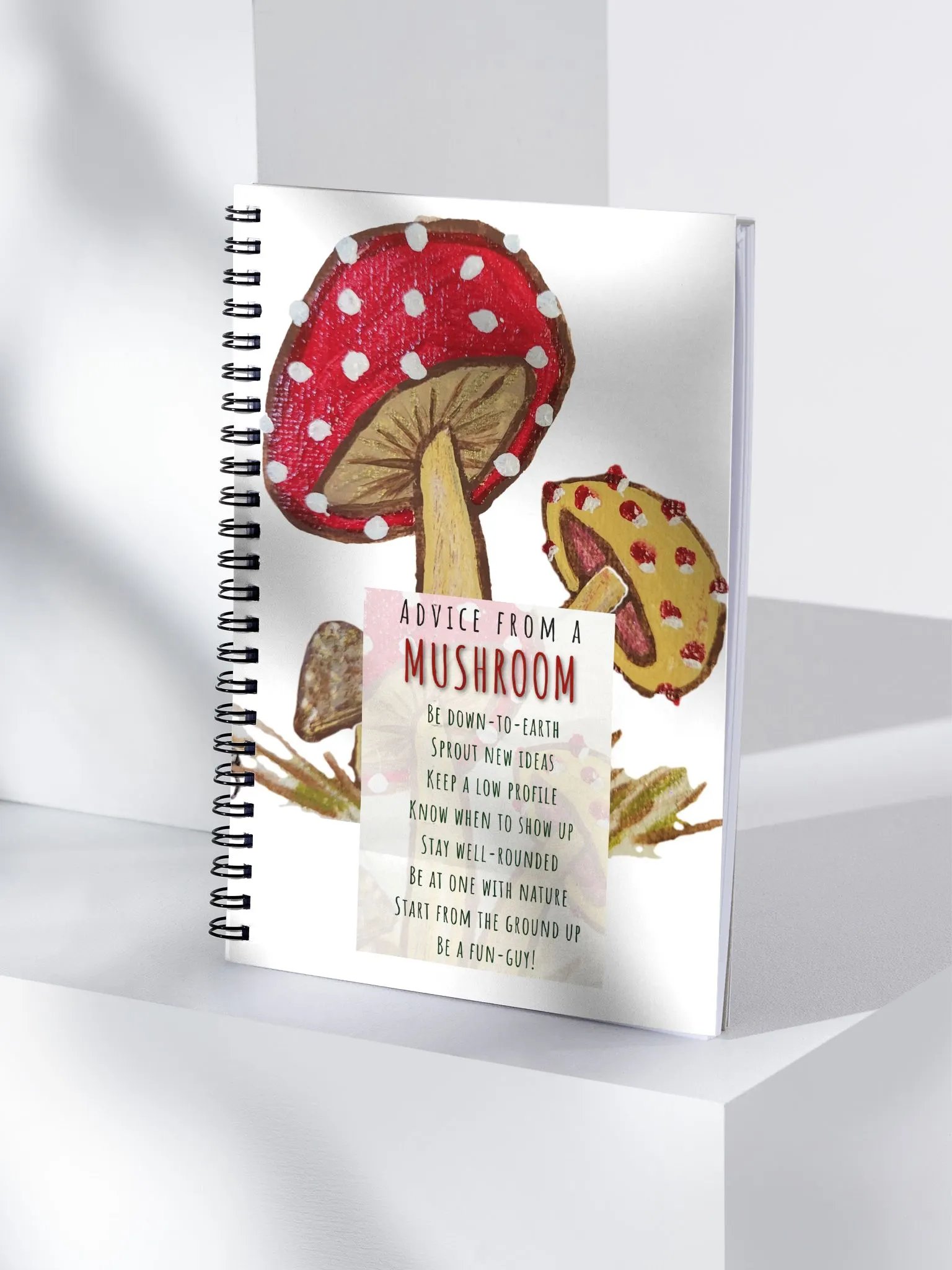 Advice From a Mushroom Spiral Notebook product image (4)