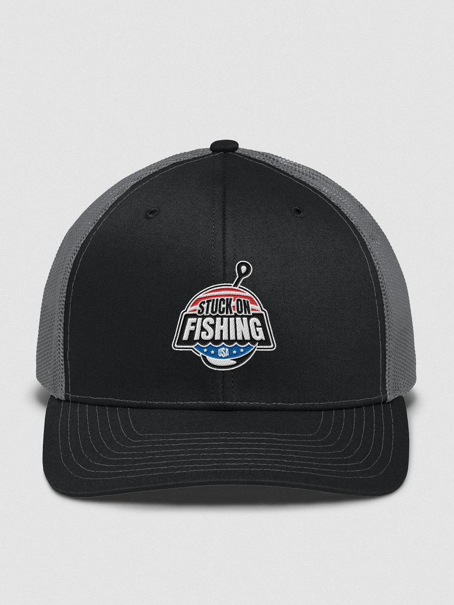 Stuck on Fishing Premium Trucker Hat product image (2)