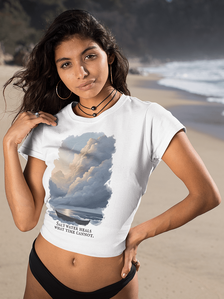 Salt Water Heals What Time Cannot – Nature Poem Tee product image (1)