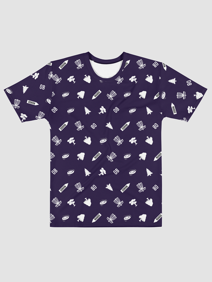 All-Over Print disc-golf Crew Neck T-Shirt - Blue product image (2)
