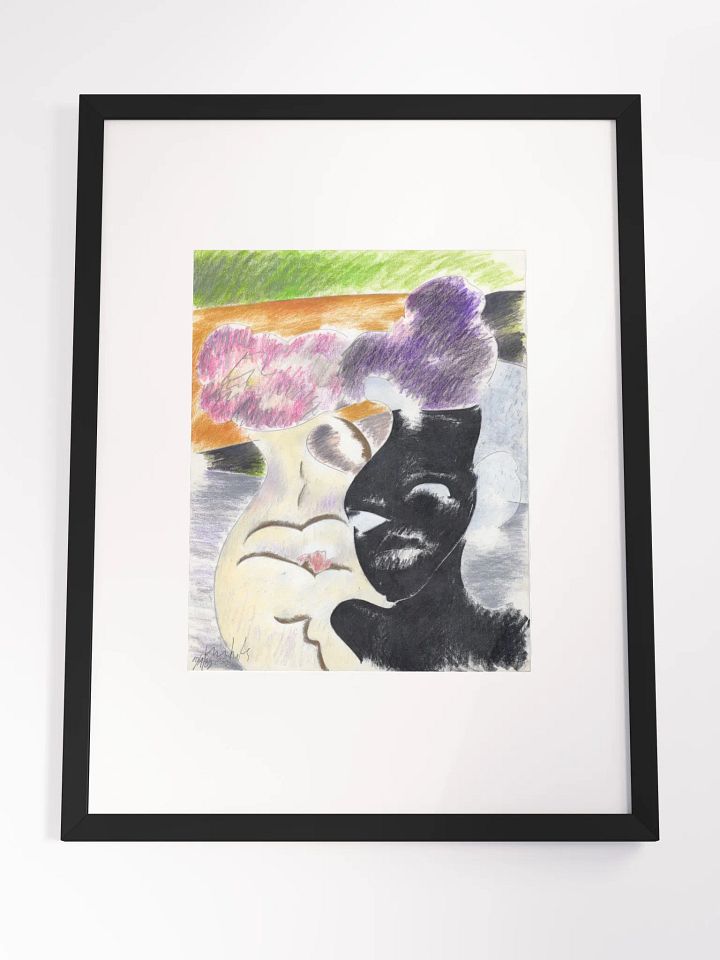 flowers in vases 1983 print framed product image (2)