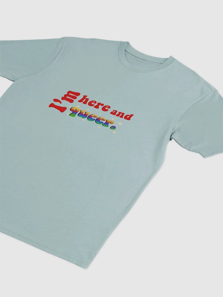I'm Here and Queer Men's Premium Heavyweight Tee product image (6)