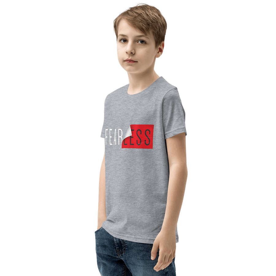 Kids Youth Short Sleeve T-Shirt Fearless Slogan product image (3)