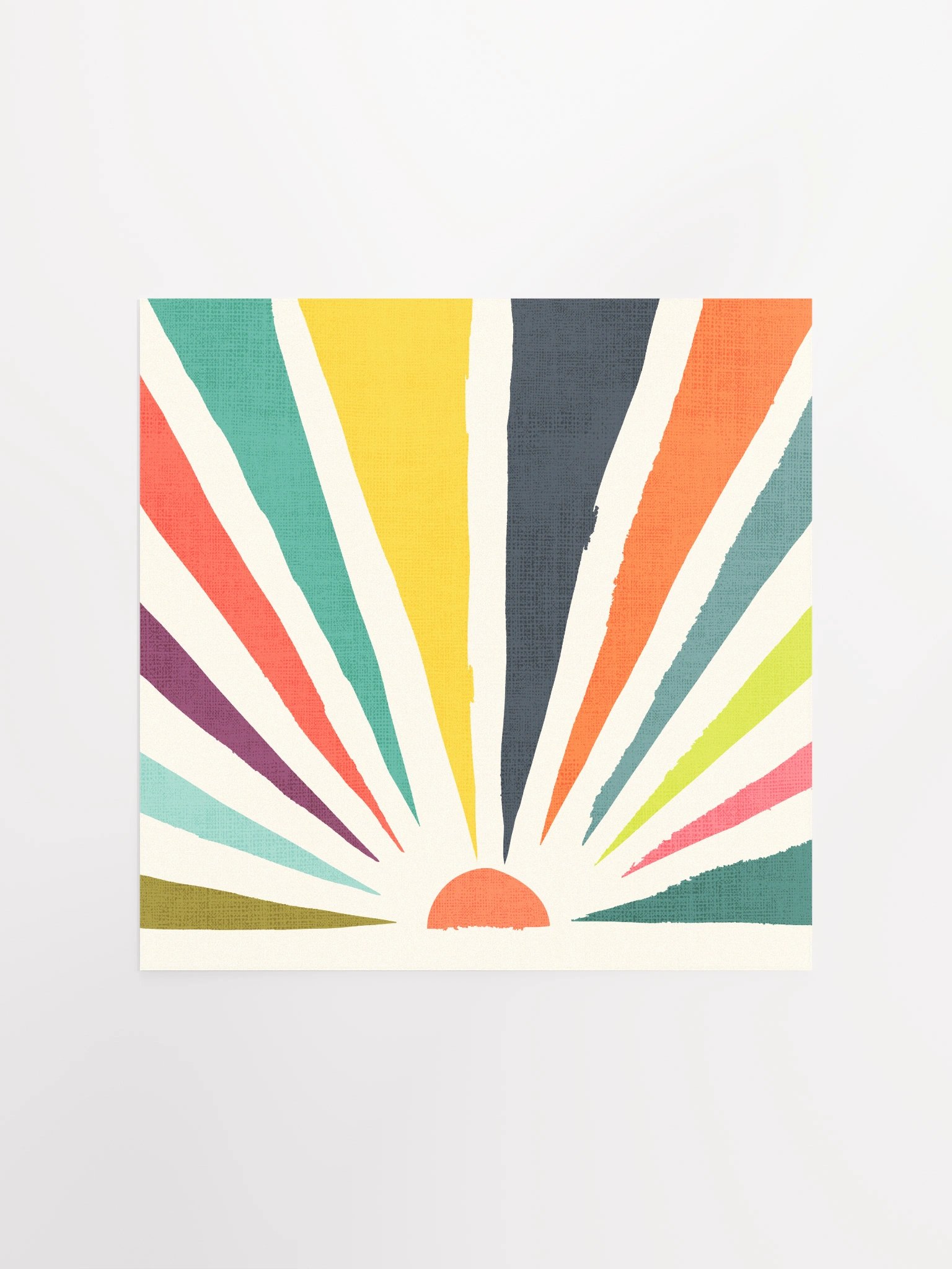 Rainbow sun art print product image (4)