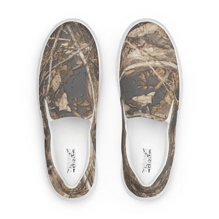 Women's Slip-On Canvas Shoes - Dead Split - It Happennnns Camo product image (1)
