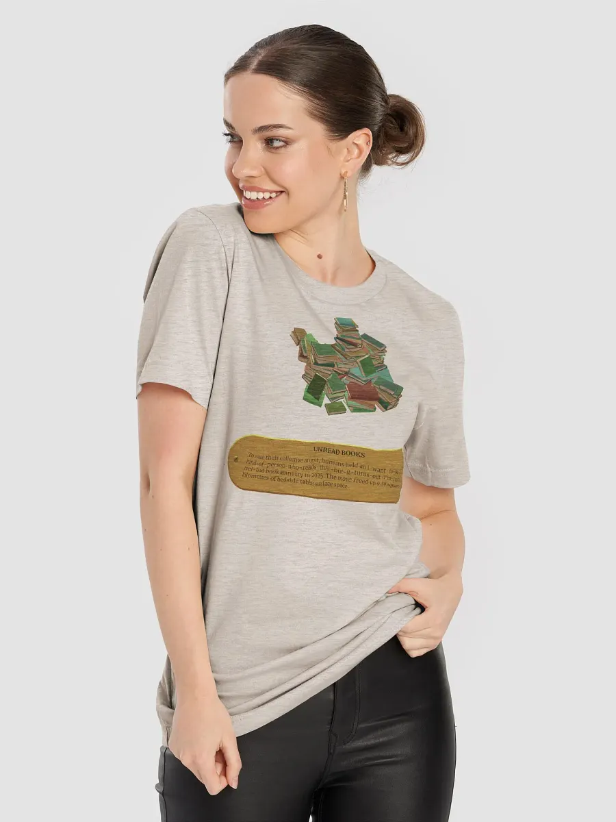 A Monster's Expedition T-Shirt - Pile of Unread Books Exhibit product image (8)
