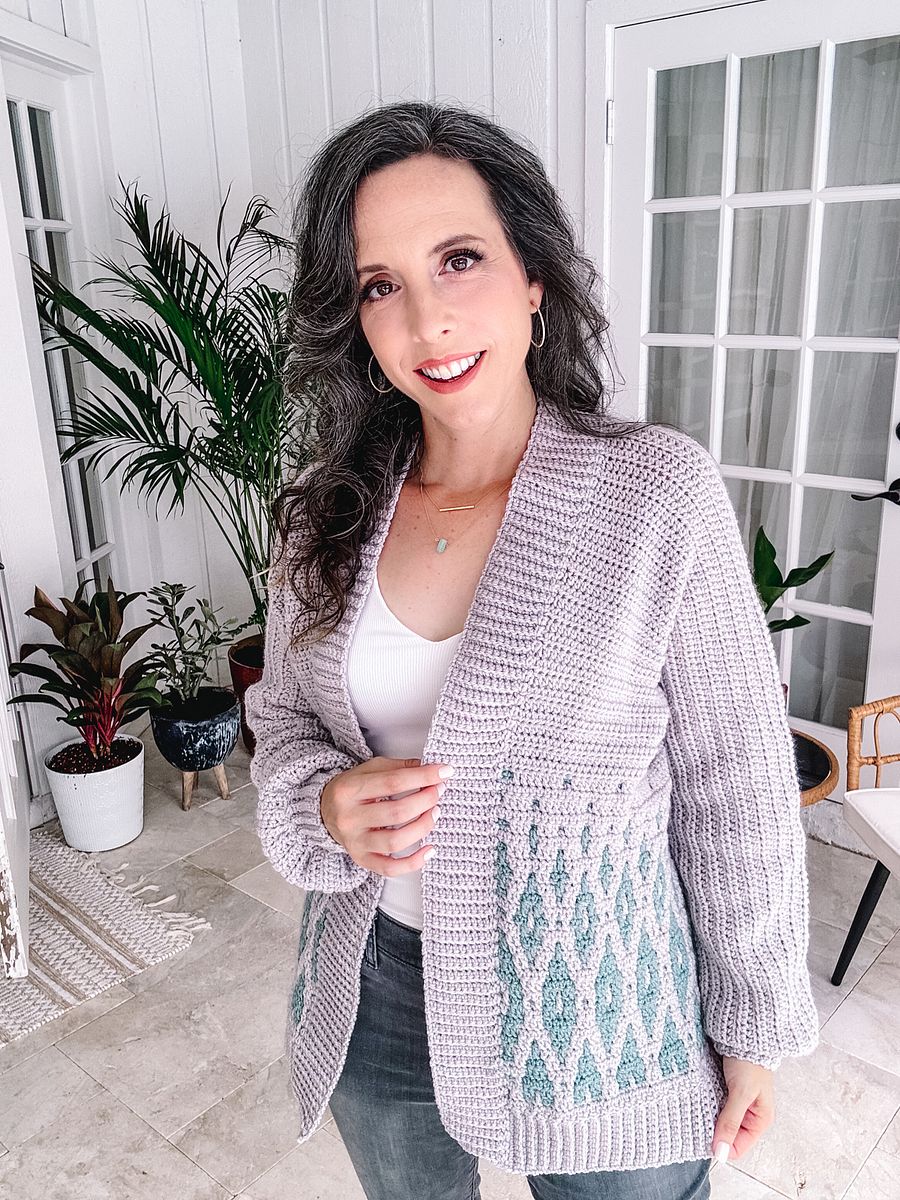 Seabird Mosaic Crochet Cardigan product image (5)