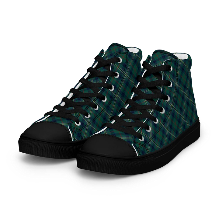 Kennedy Tartan Men's High Top Shoes product image (2)