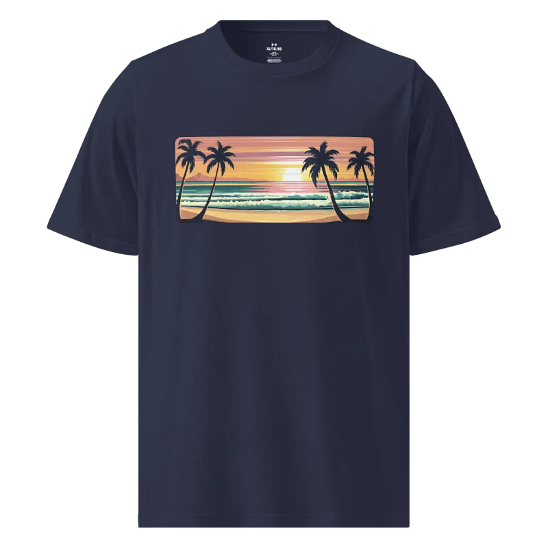 Beach Sunset Cropped Unisex T-shirt, Under Armour
