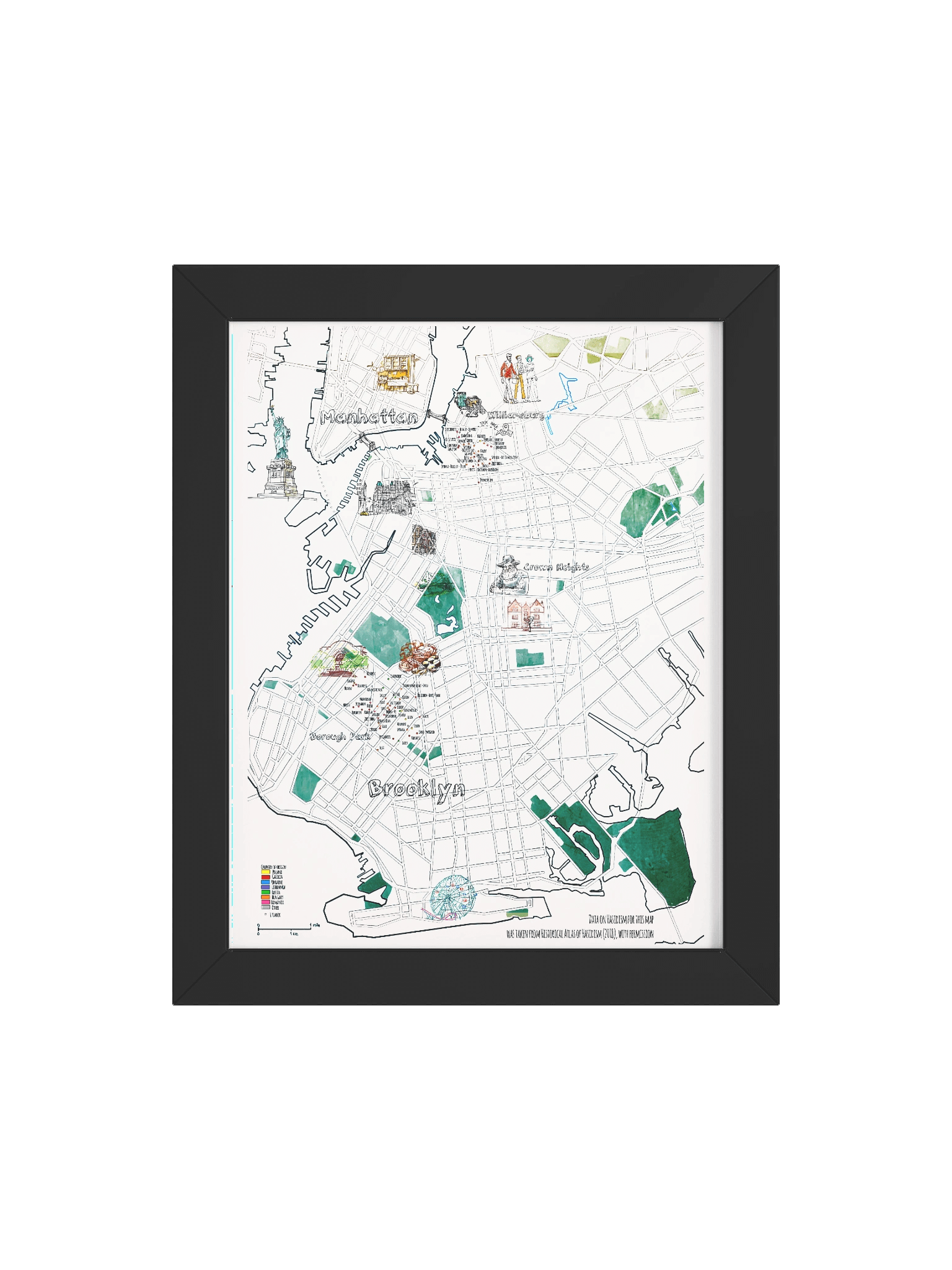 Hasidic NY Map Poster product image (4)