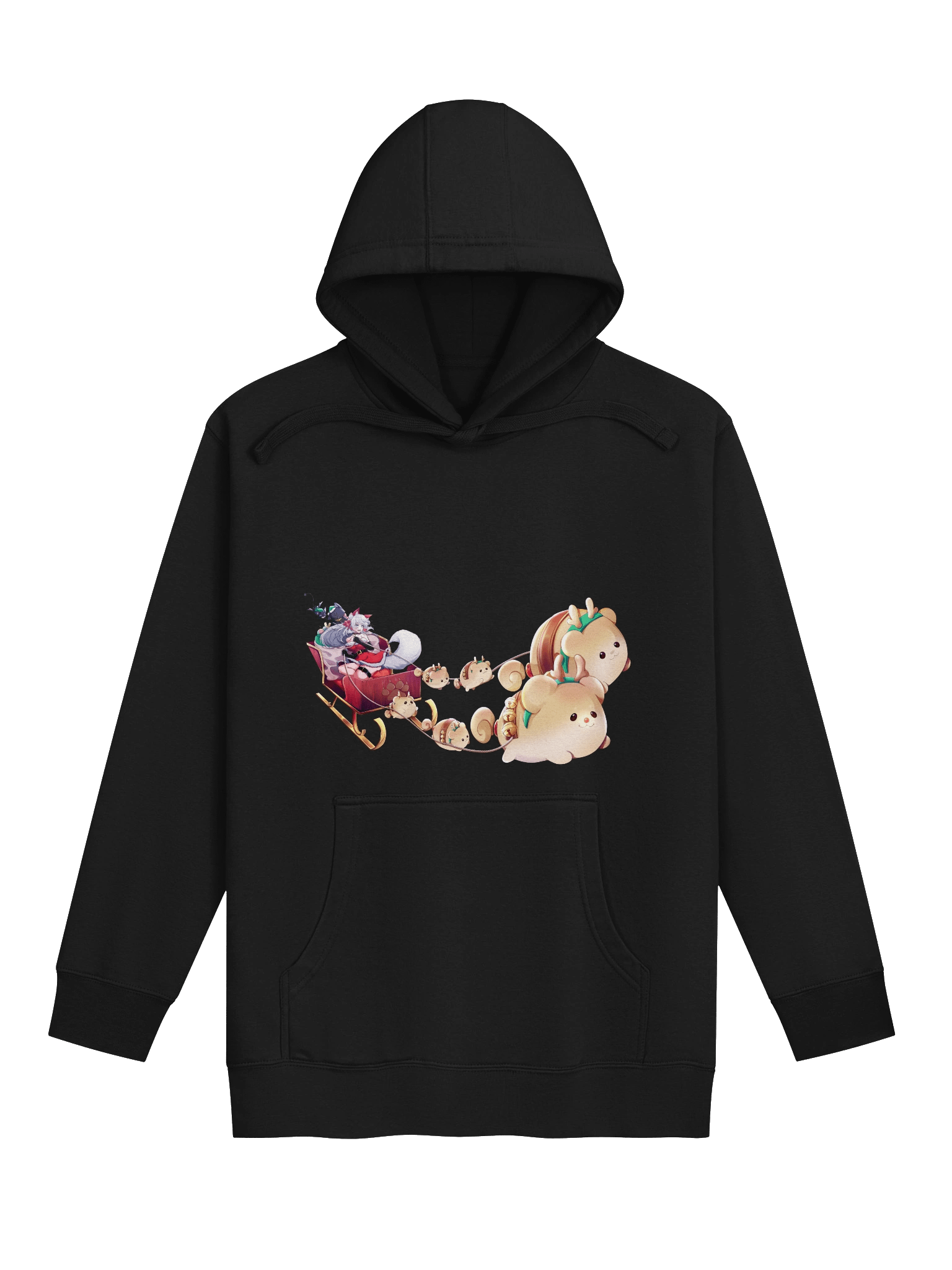 Paws's Sleigh Ride Unisex Hoodie (Front) product image (1)