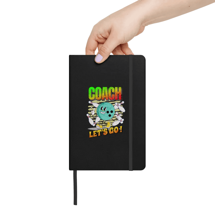 Retro Mascot Coach Bowling Motivational Hardcover Journal product image (6)